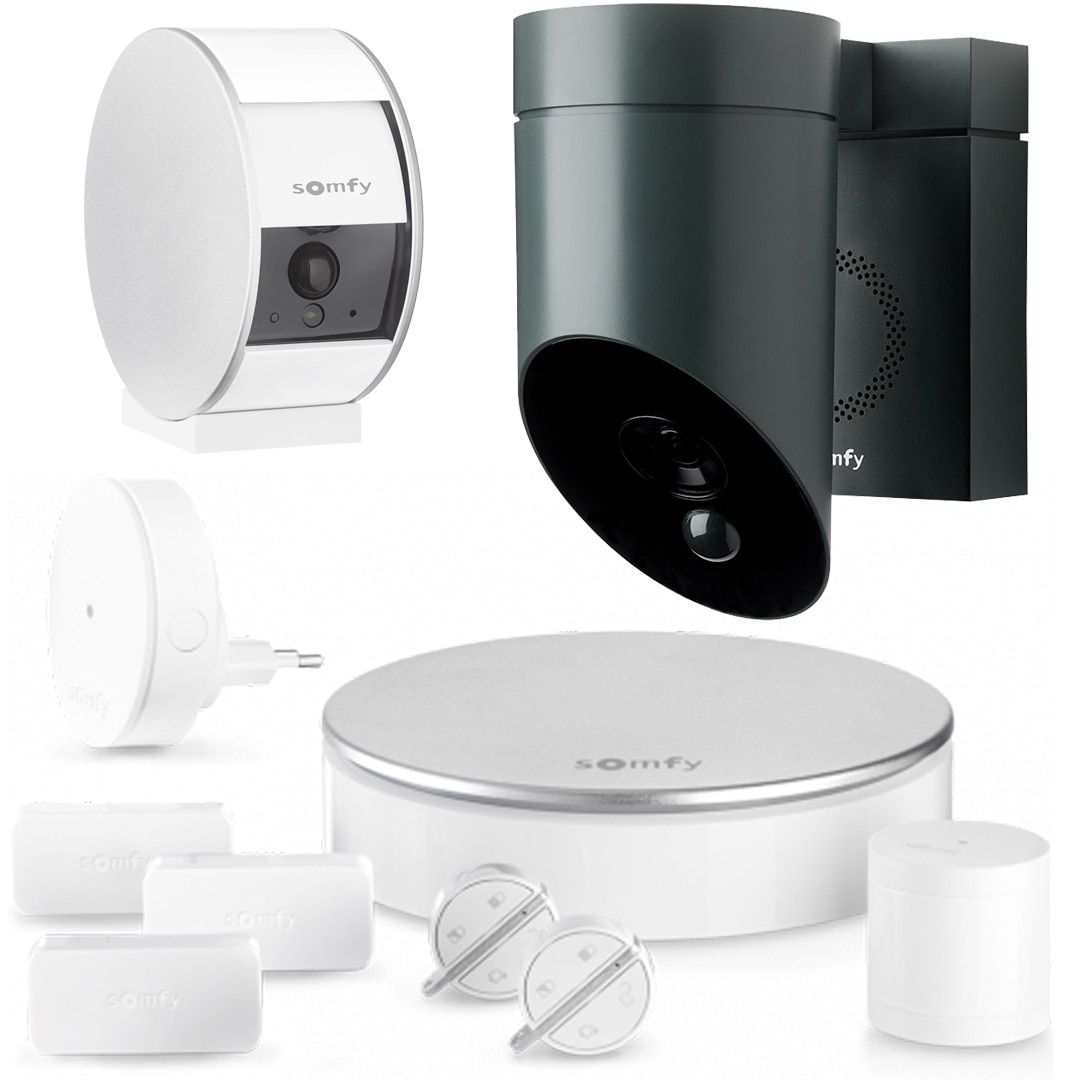 Image Somfy Home Alarm Essential + Indoor Camera + Outdoor Camera (zwart)